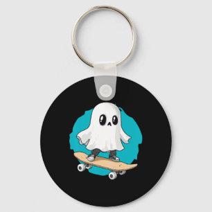 Ghost Trippy Vaporwave Halloween Techno Rave Edm M Key Ring