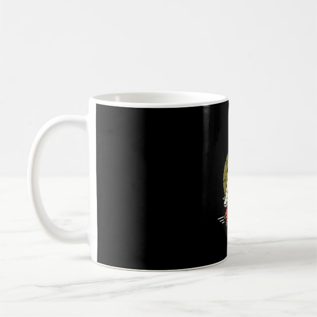 Ghost Turtle Roller Skates Halloween Design_1 Coffee Mug (Left)