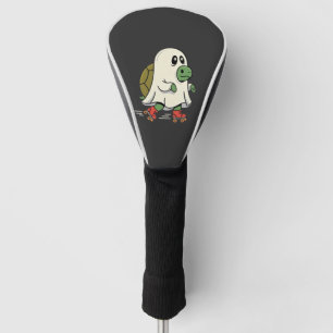 Ghost Turtle Roller Skates Halloween Design_1 Golf Head Cover