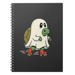 Ghost Turtle Roller Skates Halloween Design_1 Notebook