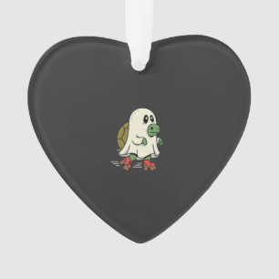 Ghost Turtle Roller Skates Halloween Design_1 Ornament