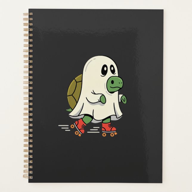 Ghost Turtle Roller Skates Halloween Design_1 Planner (Front)