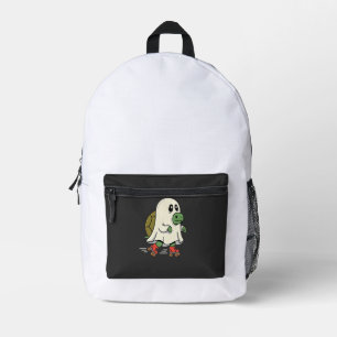 Ghost Turtle Roller Skates Halloween Design_1 Printed Backpack