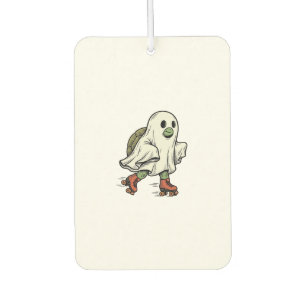 Ghost Turtle Roller Skating Vintage Halloween Desi Car Air Freshener