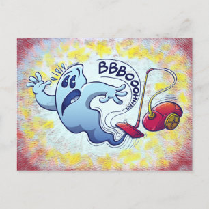 Ghost Vacuum Cleaner Nightmare Postcard