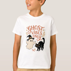 Ghost Vibes Only Design T-Shirt