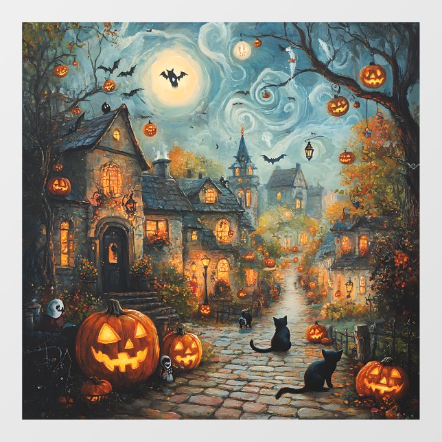 Ghost Village Window Cling (Sheet)