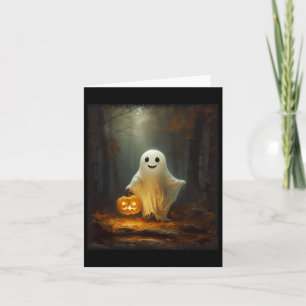 Ghost Walking In The Forest Halloween Costume Men  Card