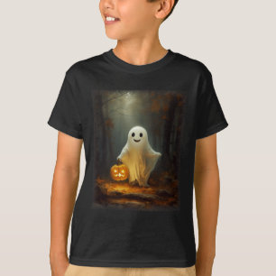 Ghost Walking In The Forest Halloween Costume Men  T-Shirt