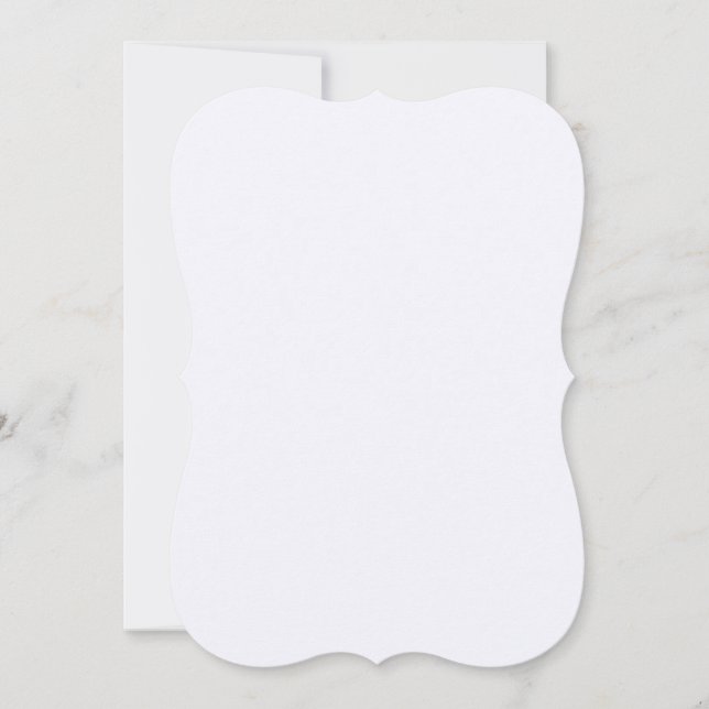 Ghost White Bracket Invitation (Front)