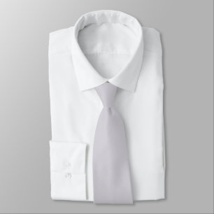 Ghost White Grey Modern Solid Colour Tie