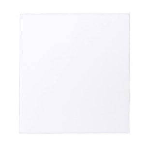 Ghost White Memo Notepad
