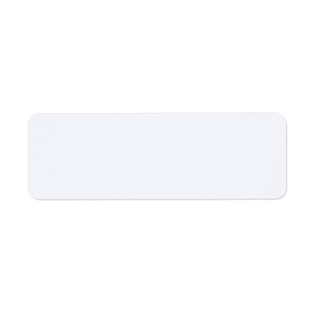 Ghost White Return Address Label (Front)