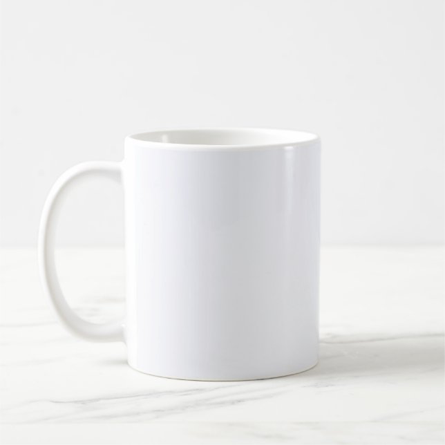 Ghost White Solid Color Coffee Mug (Left)