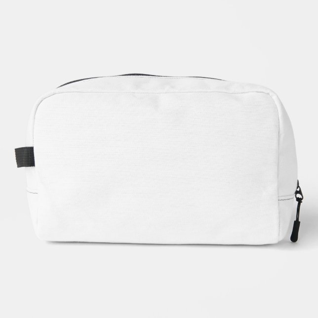 Ghost White Solid Colour Dopp Kit (Front)