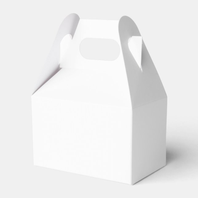 Ghost White Solid Colour Favour Box (Front Side)