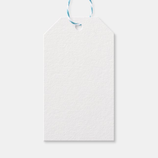 Ghost White Solid Colour Gift Tags (Front)