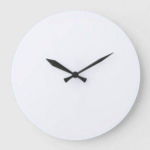 Ghost White Solid Colour Large Clock