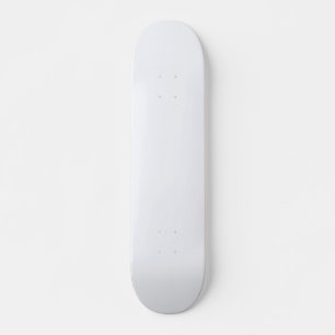 Ghost White Solid Colour Skateboard