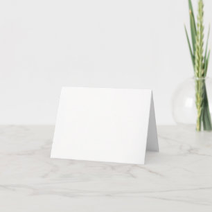 Ghost White Solid Colour Thank You Card