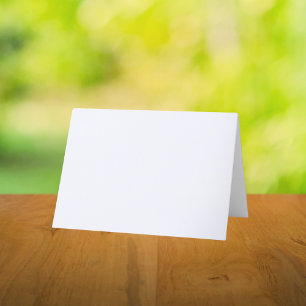 Ghost White Solid Colour Thank You Card