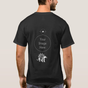 Ghost White Stegosaurus Spiked Dinosaur T-Shirt