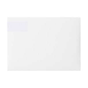 Ghost White Wraparound Return Address Label