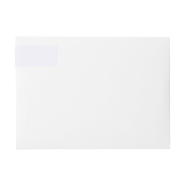 Ghost White Wraparound Return Address Label (Front)