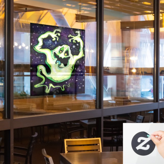 Ghost Window Cling (Restaurant Window)