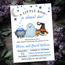 Ghost,witch hat,Candy | cute Halloween Baby Shower