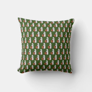 Ghost with Bag Trick or Treating Cushion