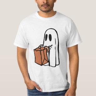 Ghost with Bag Trick or Treating  T-Shirt