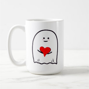Ghost with Heart Coffee Mug