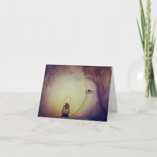 Ghost with heart thank you card