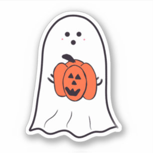 Ghost with Jack-o-Lantern