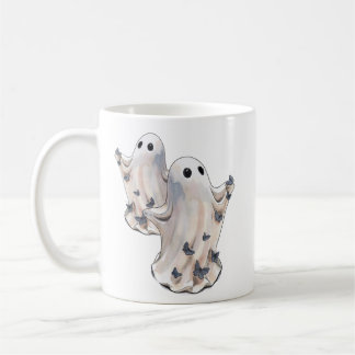 Ghost with little butterflies Halloween Coffee Mug