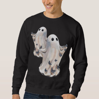 Ghost with little butterflies Halloween Sweatshirt
