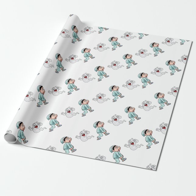 Ghost Wrapping Paper (Unrolled)