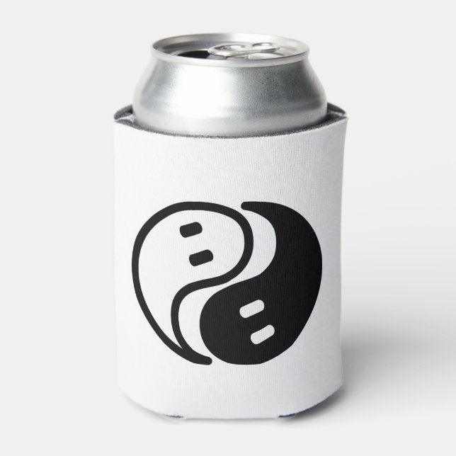 Ghost Yin Yang Can Cooler (Can Front)