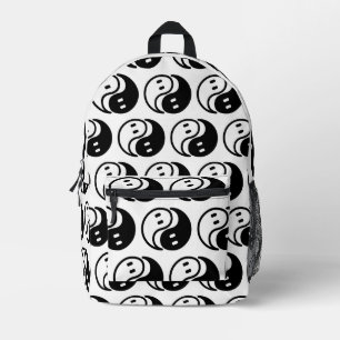 Ghost Yin Yang Printed Backpack