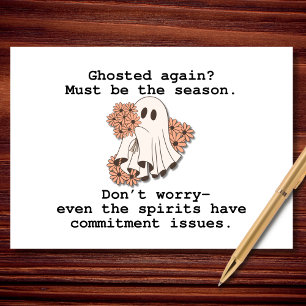 Ghosted Again Funny Halloween Card