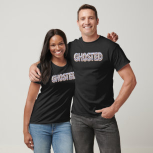 GHOSTED Pearl Chrome Balloon Halloween Graphic T-Shirt