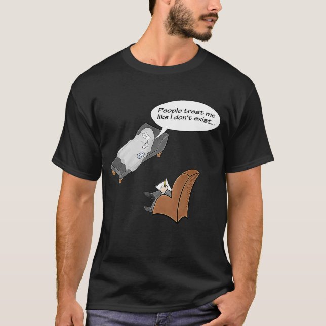 Ghosted  therapy therapist ghost on sofa halloween T-Shirt (Front)