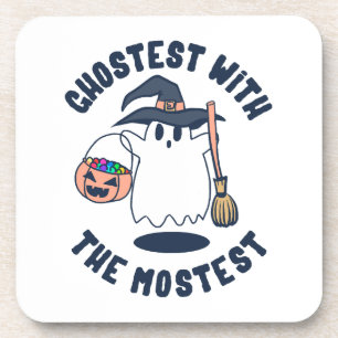 Ghostest Funny Spooky Witch Coaster