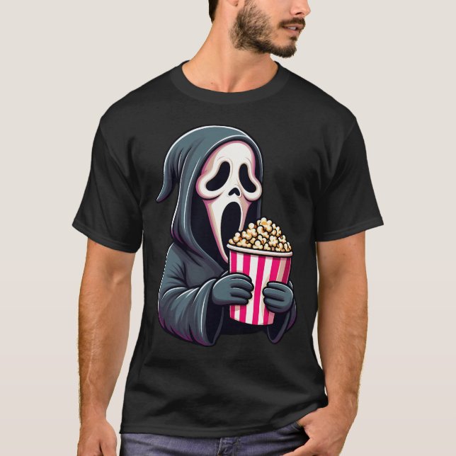 Ghostface Scream - Let'S Watch Scary Movies T-Shirt (Front)