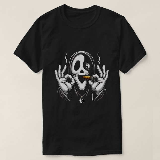Ghostface Zen – Chill in Chaos T-Shirt (Design Front)