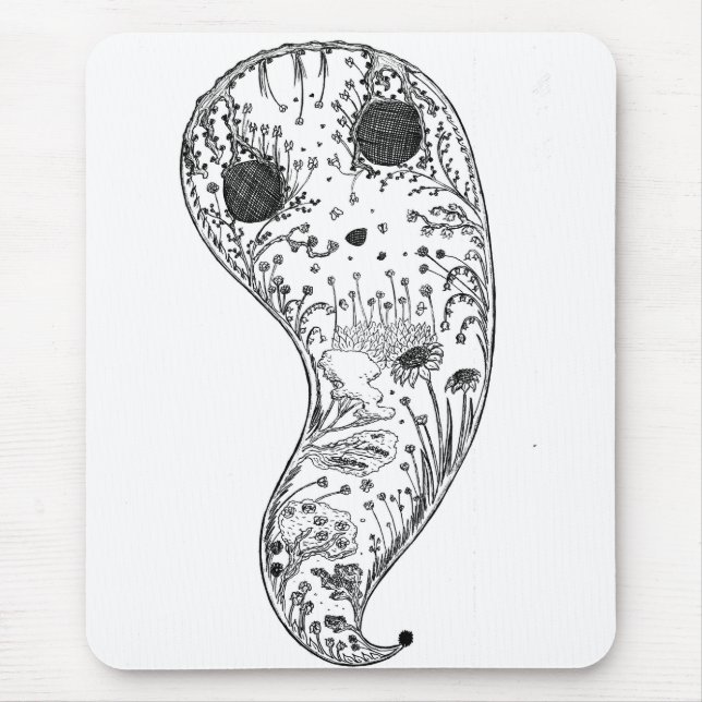 Ghostie Mouse Mat (Front)