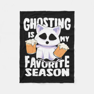 Ghosting Is My Favourite Season Halloween Women Ca Fleece Blanket