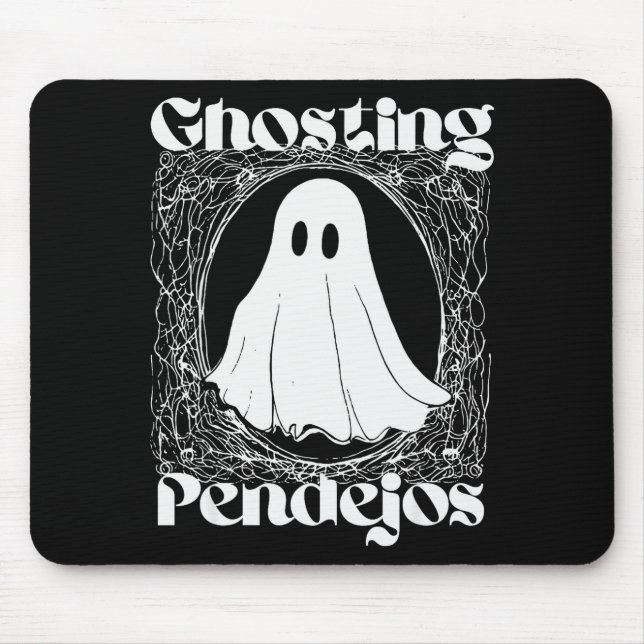 Ghosting Pendejos Funny Mexican Ghost Halloween Hi Mouse Mat (Front)