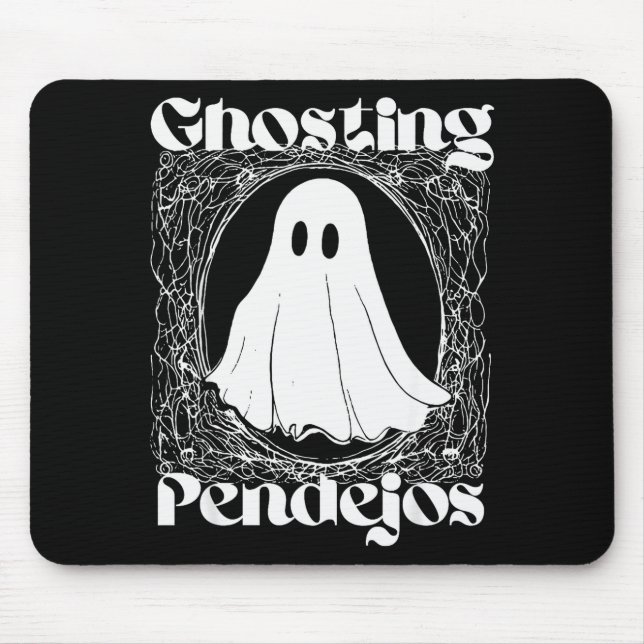 Ghosting Pendejos Funny Mexican Ghost Halloween Hi Mouse Mat (Front)